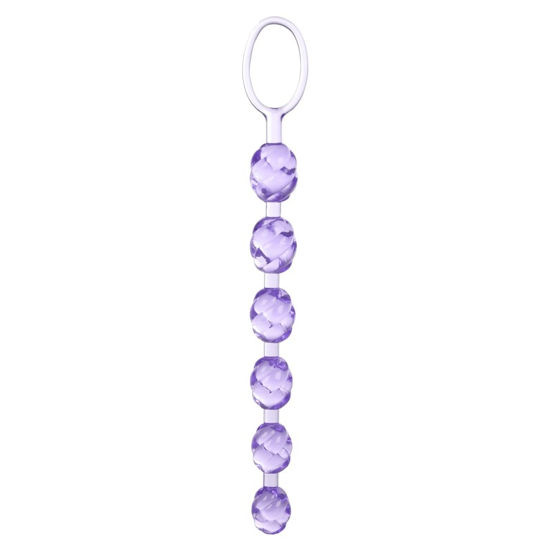 Plug/kulki-SWIRL PLEASURE BEADS PURPLE